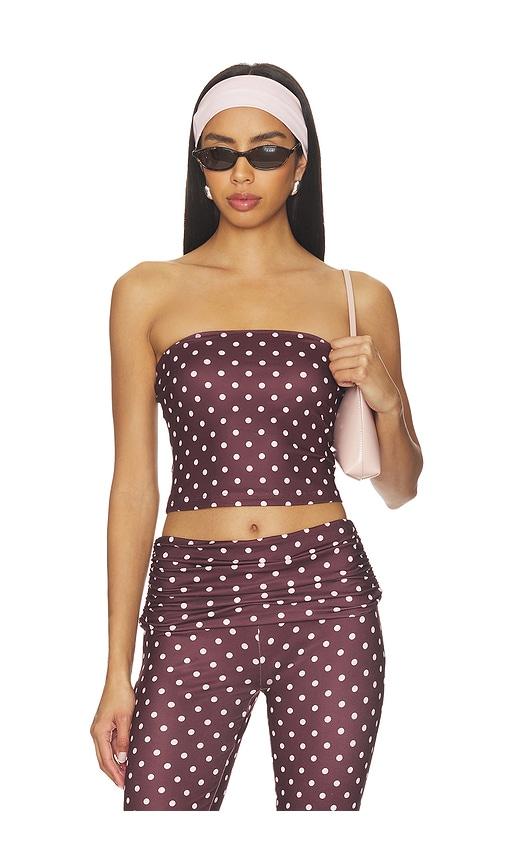Tiger Mist Vali Polka Dot Top in Chocolate by TIGER MIST
