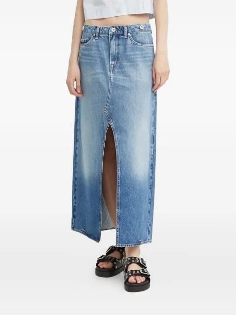 Tillis denim split maxi skirt by TIGER OF SWEDEN