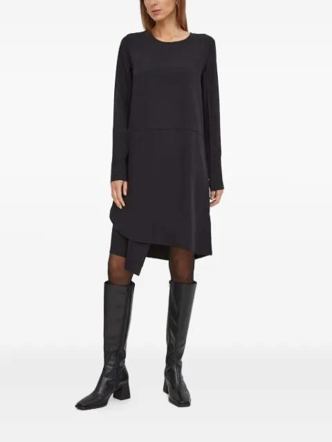 long-sleeve overlay asymmetrical day dress by TIGER OF SWEDEN