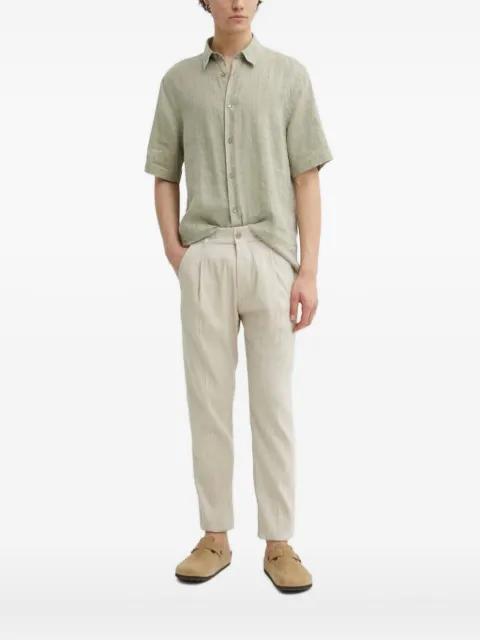 short-sleeve linen shirt by TIGER OF SWEDEN
