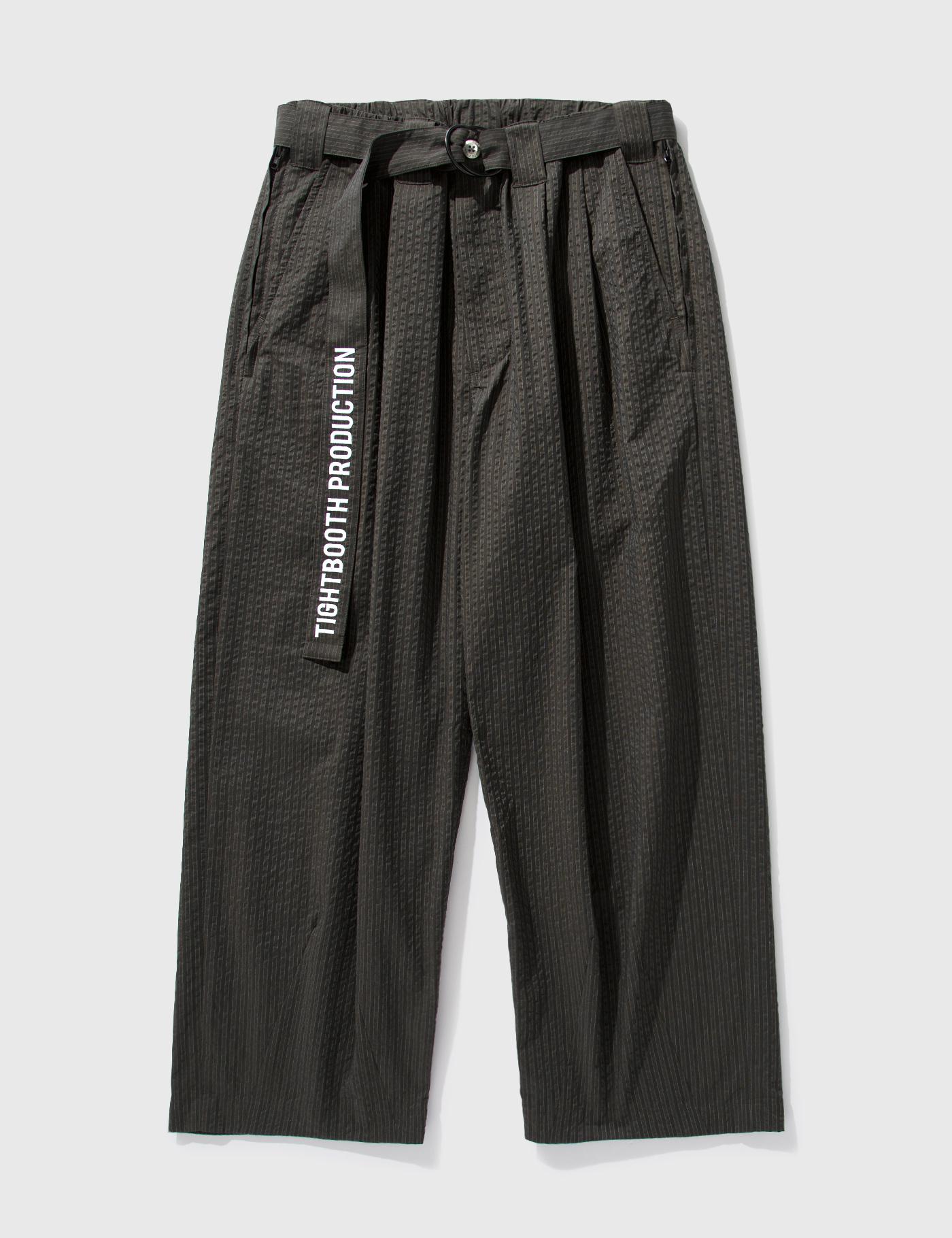 Sucker Stripe Baggy Slacks by TIGHTBOOTH