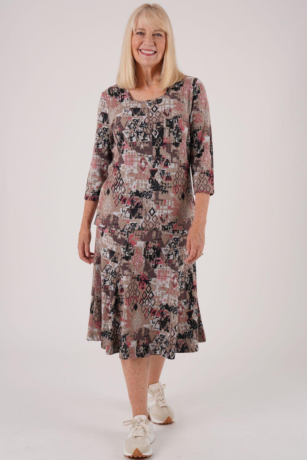 Tiled Print Skirt by TIGI