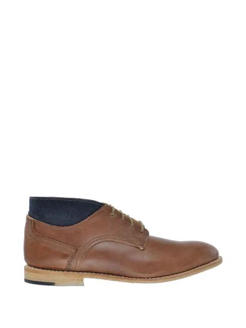 denim leather chukka boots by TIMBERLAND