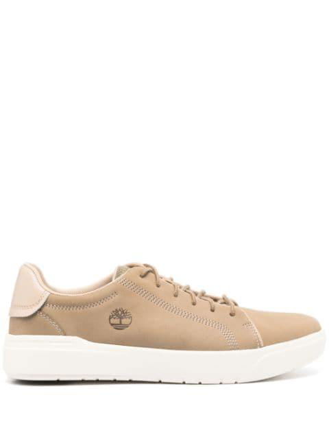 logo-debossed leather sneakers by TIMBERLAND