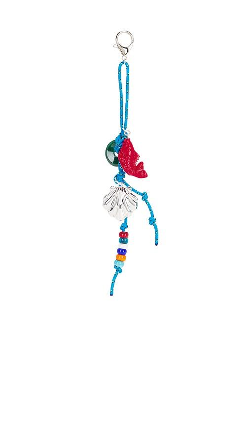 Timeless Pearly Charms Rope Keychain in Metallic Silver by TIMELESS PEARLY