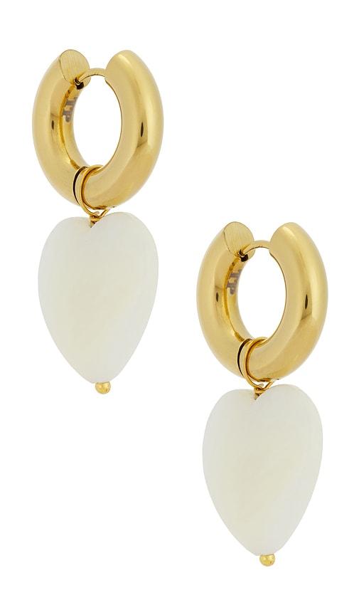 Timeless Pearly Lovely Earrings in Metallic Gold by TIMELESS PEARLY