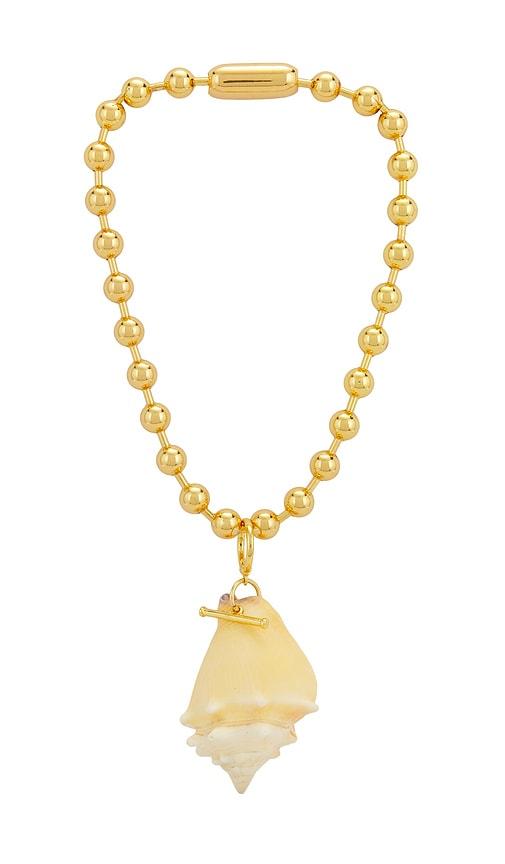 Timeless Pearly Shell Necklace in Metallic Gold by TIMELESS PEARLY