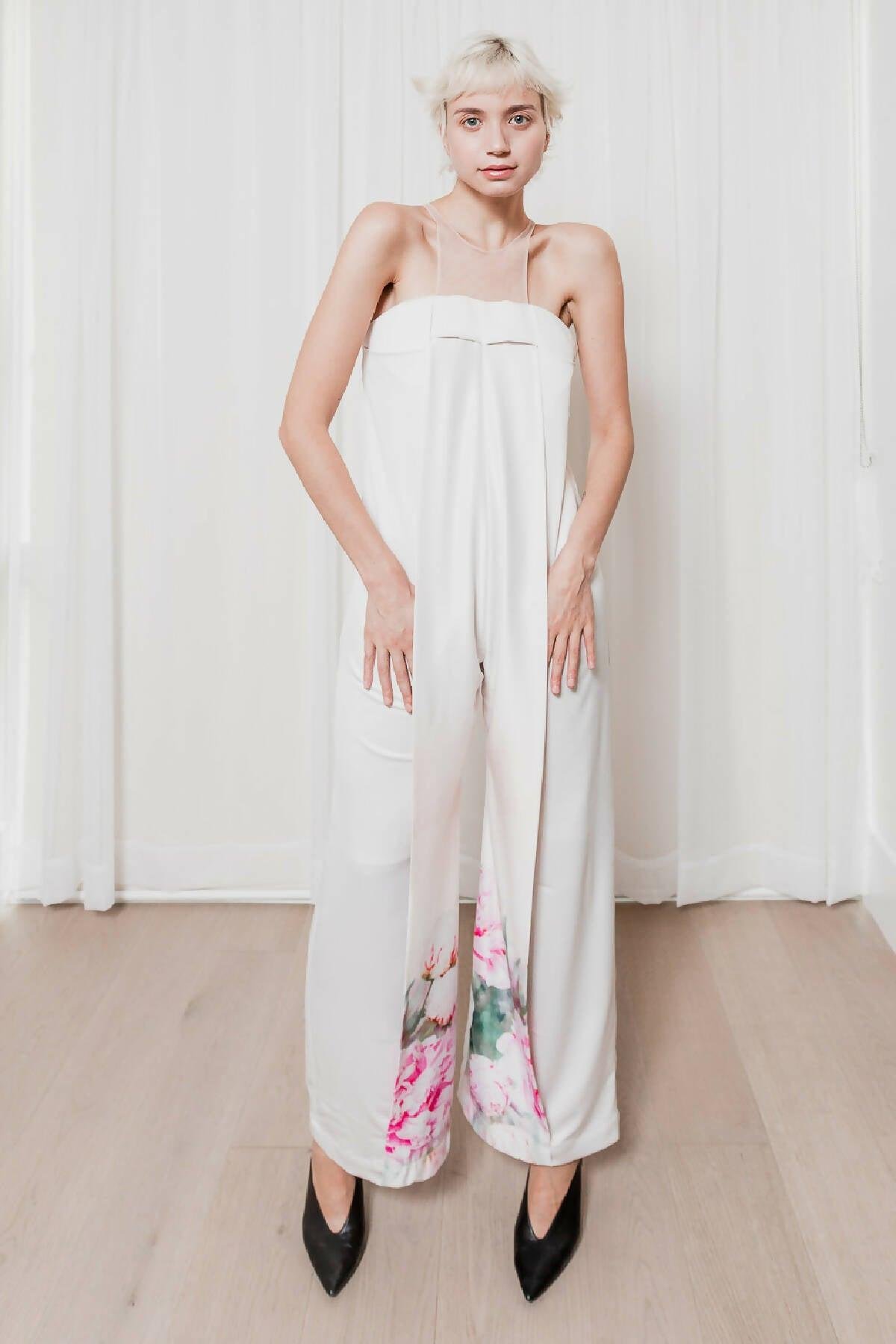 Satin Origami Jumpsuit by TINA AILEEN SHOP