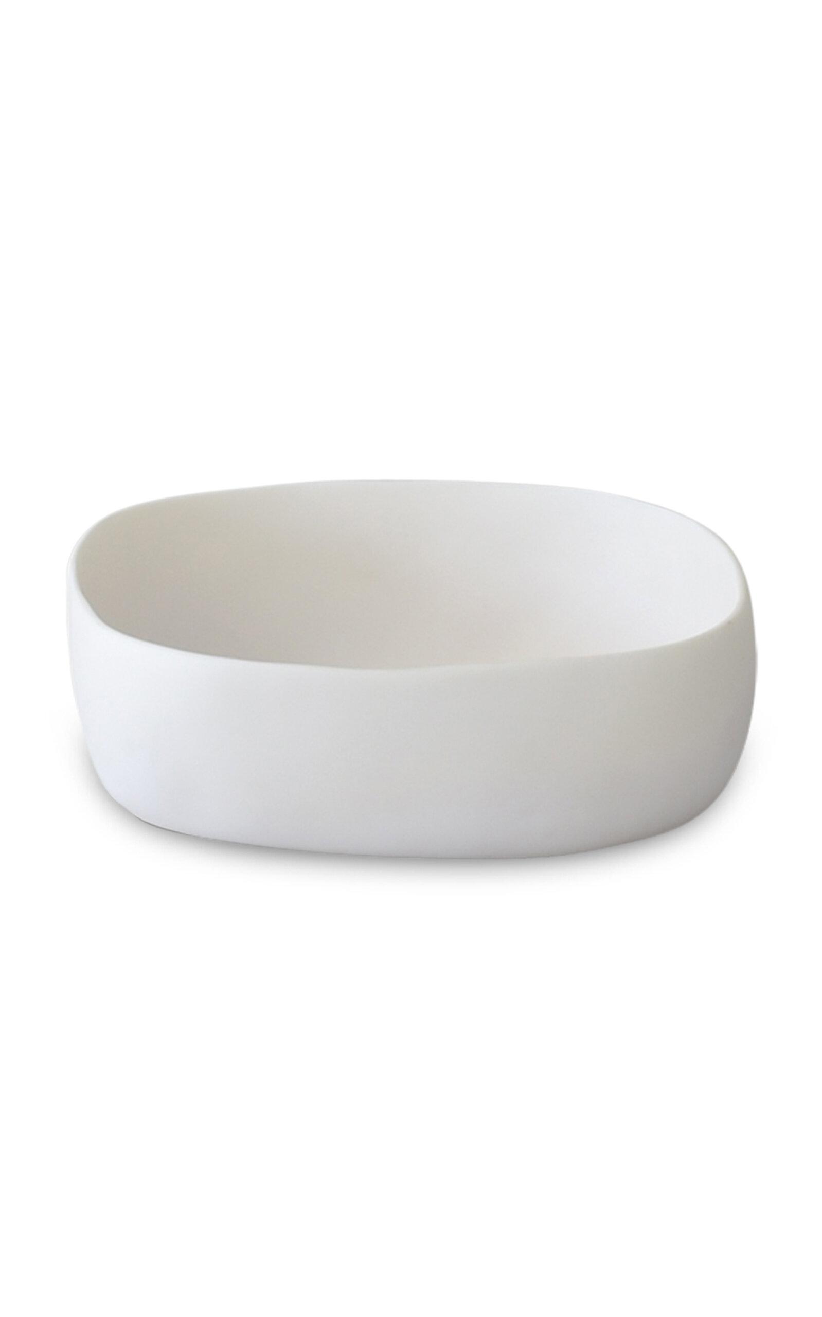 Tina Frey Designs - Cuadrado Extra Large Resin Bowl - White - Moda Operandi by TINA FREY DESIGNS