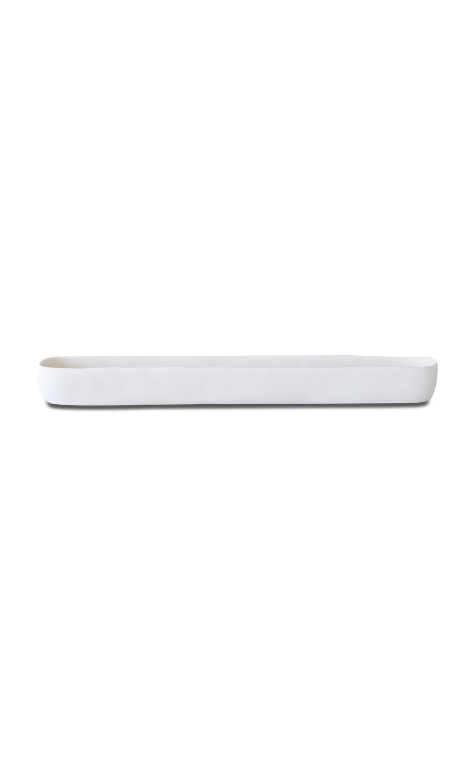 Tina Frey Designs - Cuadrado Long Resin Centerpiece Bowl - White - Moda Operandi by TINA FREY DESIGNS