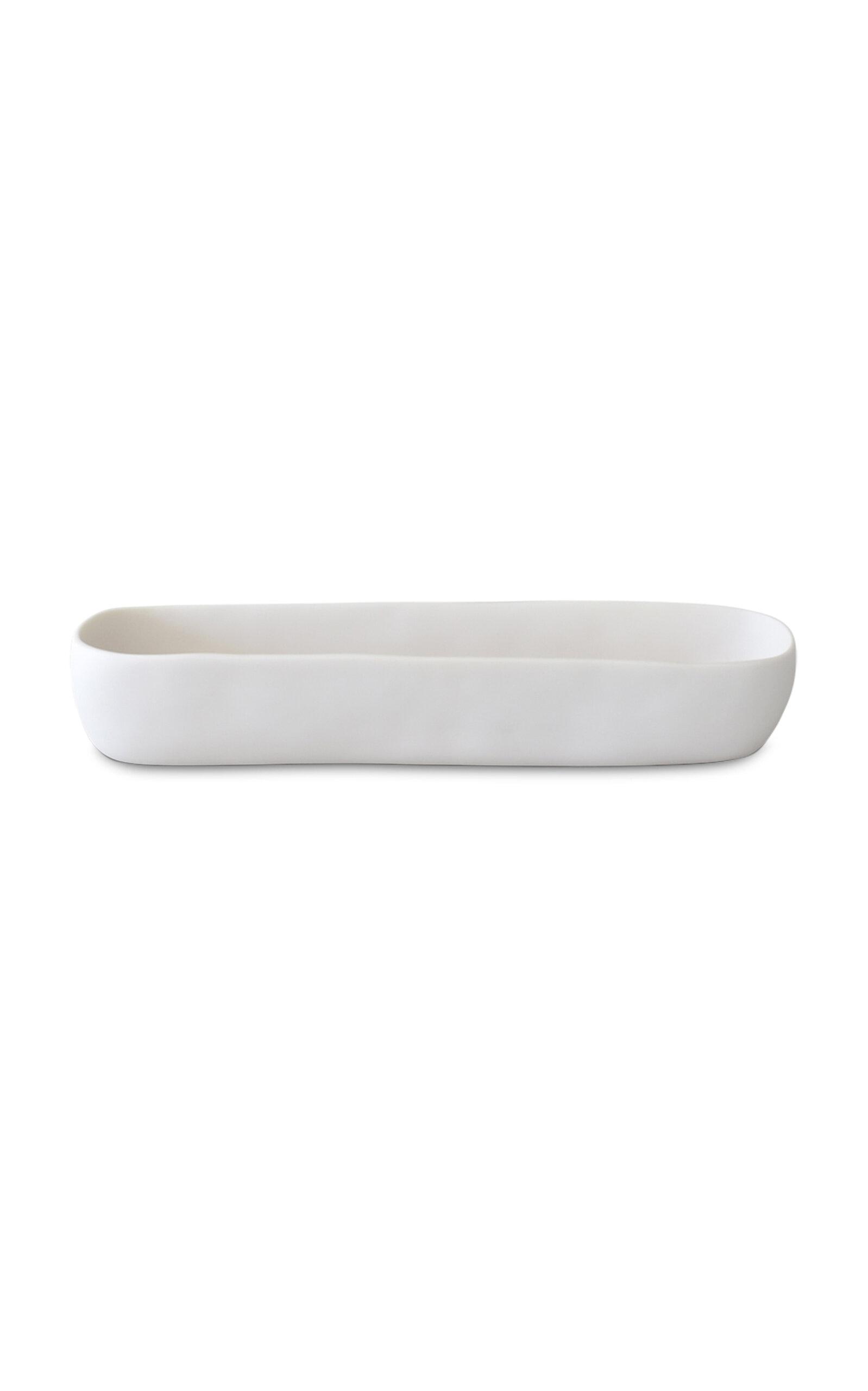 Tina Frey Designs - Cuadrado Short Resin Centerpiece Bowl - White - Moda Operandi by TINA FREY DESIGNS