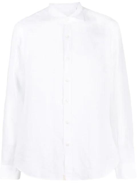 cutaway collar linen shirt by TINTORIA MATTEI