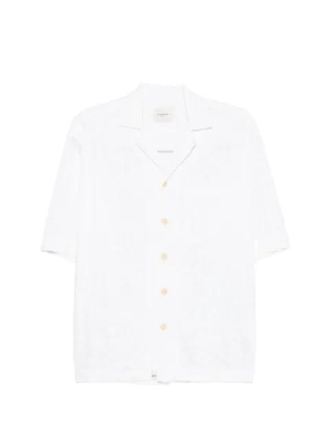 floral-jacquard short-sleeve shirt by TINTORIA MATTEI