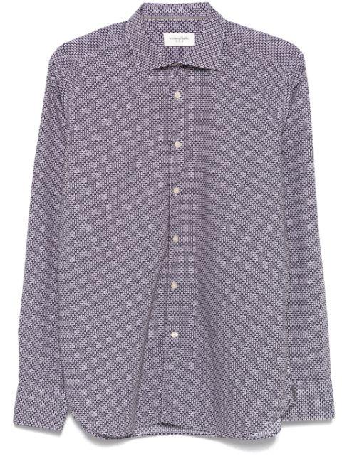 geometric-print shirt by TINTORIA MATTEI