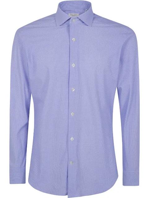 houndstooth pattern shirt by TINTORIA MATTEI