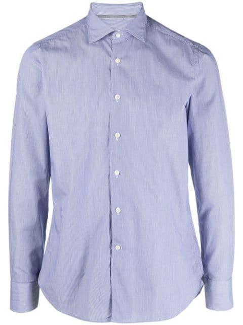 long-sleeve cotton shirt by TINTORIA MATTEI