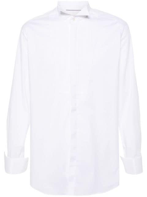 pintuck-detail buttoned shirt by TINTORIA MATTEI