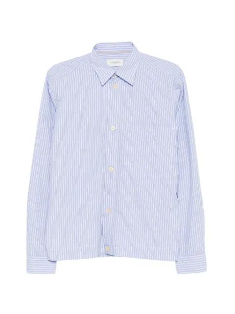 striped-pattern elasticated-hem shirt by TINTORIA MATTEI