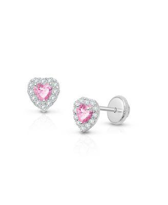Girls' 14K Gold Blissful Heart Stud Earrings - Baby by TINY BLESSINGS