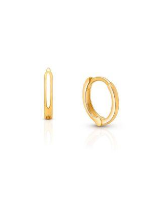 Girls' 14K Gold Classic Tiny Huggie Hoop Earrings - Baby by TINY BLESSINGS