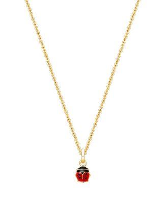 Girls' 14K Gold Lil' Ladybug Necklace - Little Kid by TINY BLESSINGS