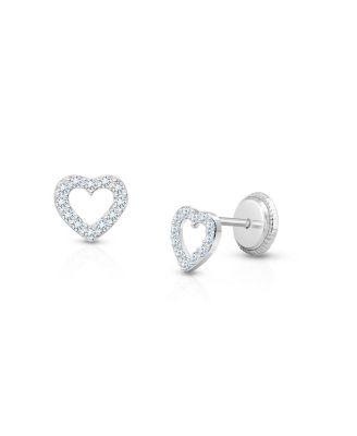 Girls' 14K Gold Love of Mine Stud Earrings - Baby by TINY BLESSINGS