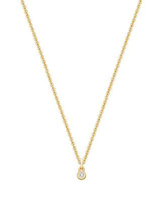 Girls' 14K Gold My 1st Diamond Necklace - Little Kid by TINY BLESSINGS
