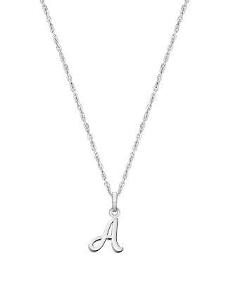 Girls' Sterling Silver Initial Necklace - Little Kid by TINY BLESSINGS