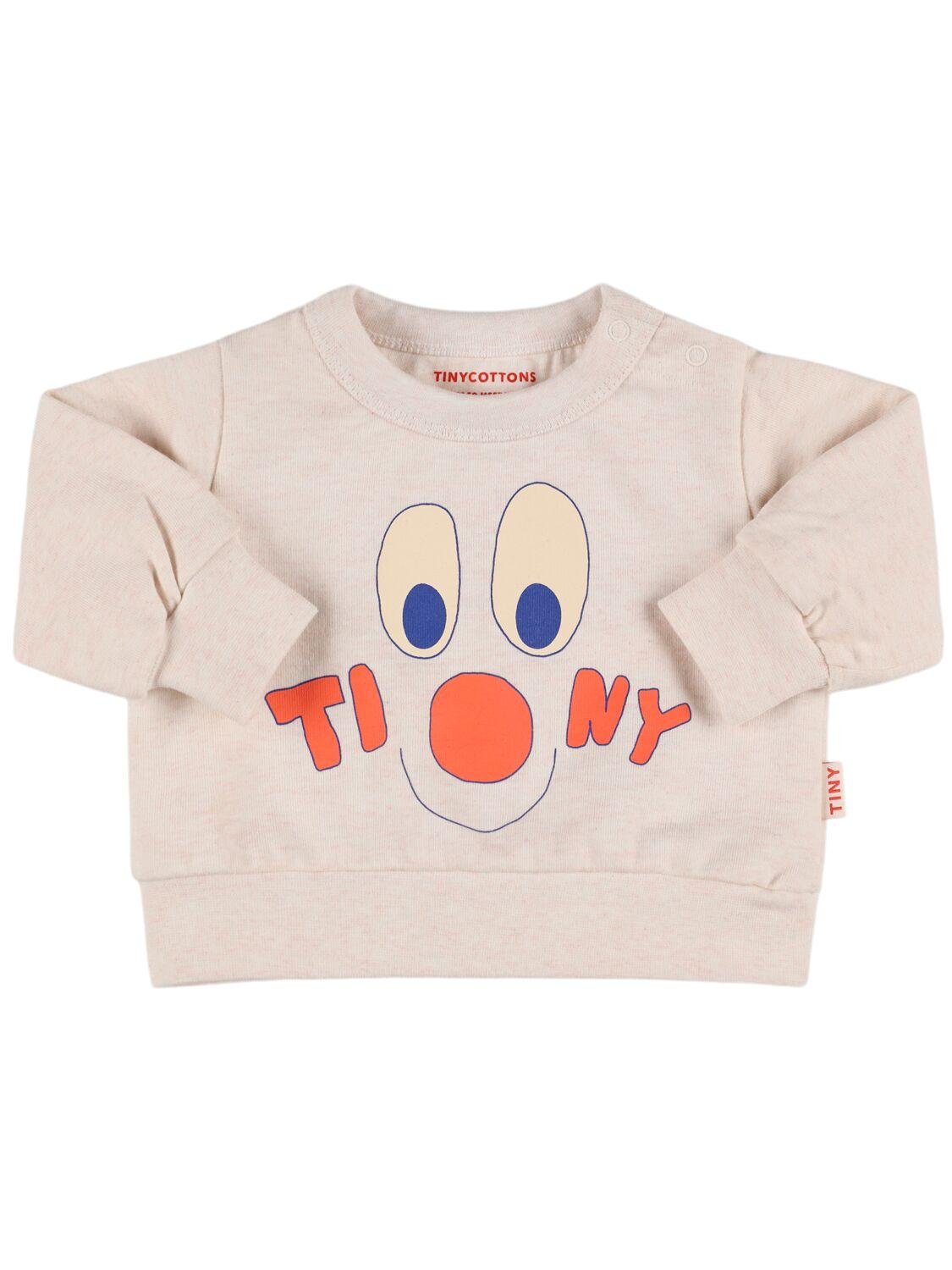 Printed Cotton Blend Sweatshirt by TINY COTTONS