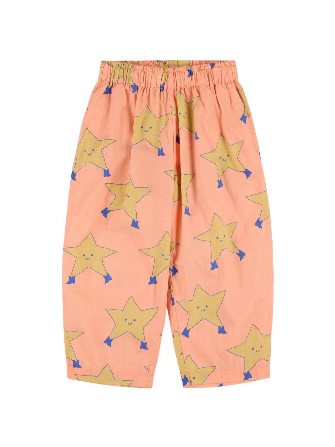 Star Print Cotton Sweatpants by TINY COTTONS