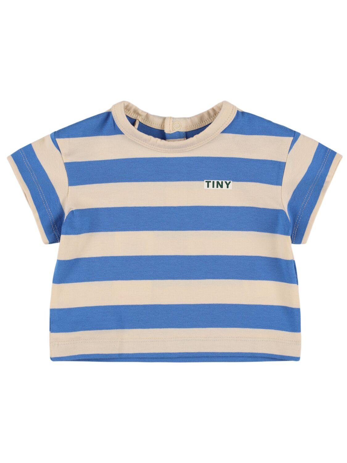 Striped Pima Cotton T-shirt by TINY COTTONS