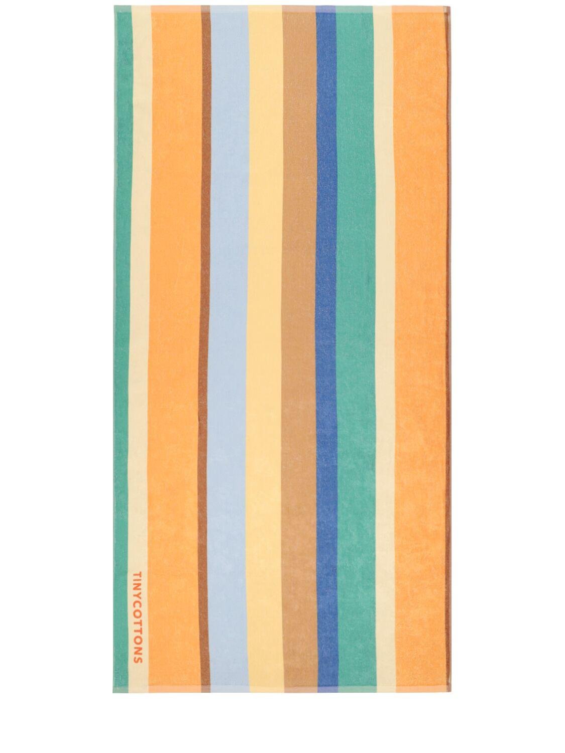 Striped Terry Beach Towel by TINY COTTONS
