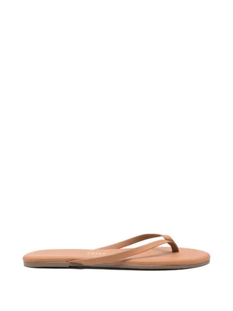 Foundations Matte leather flip-flops by TKEES