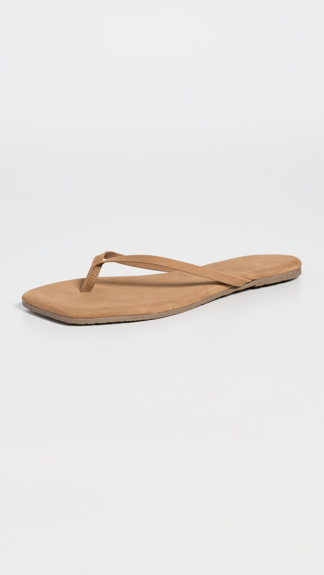 Lily Suede Flip Flops by TKEES