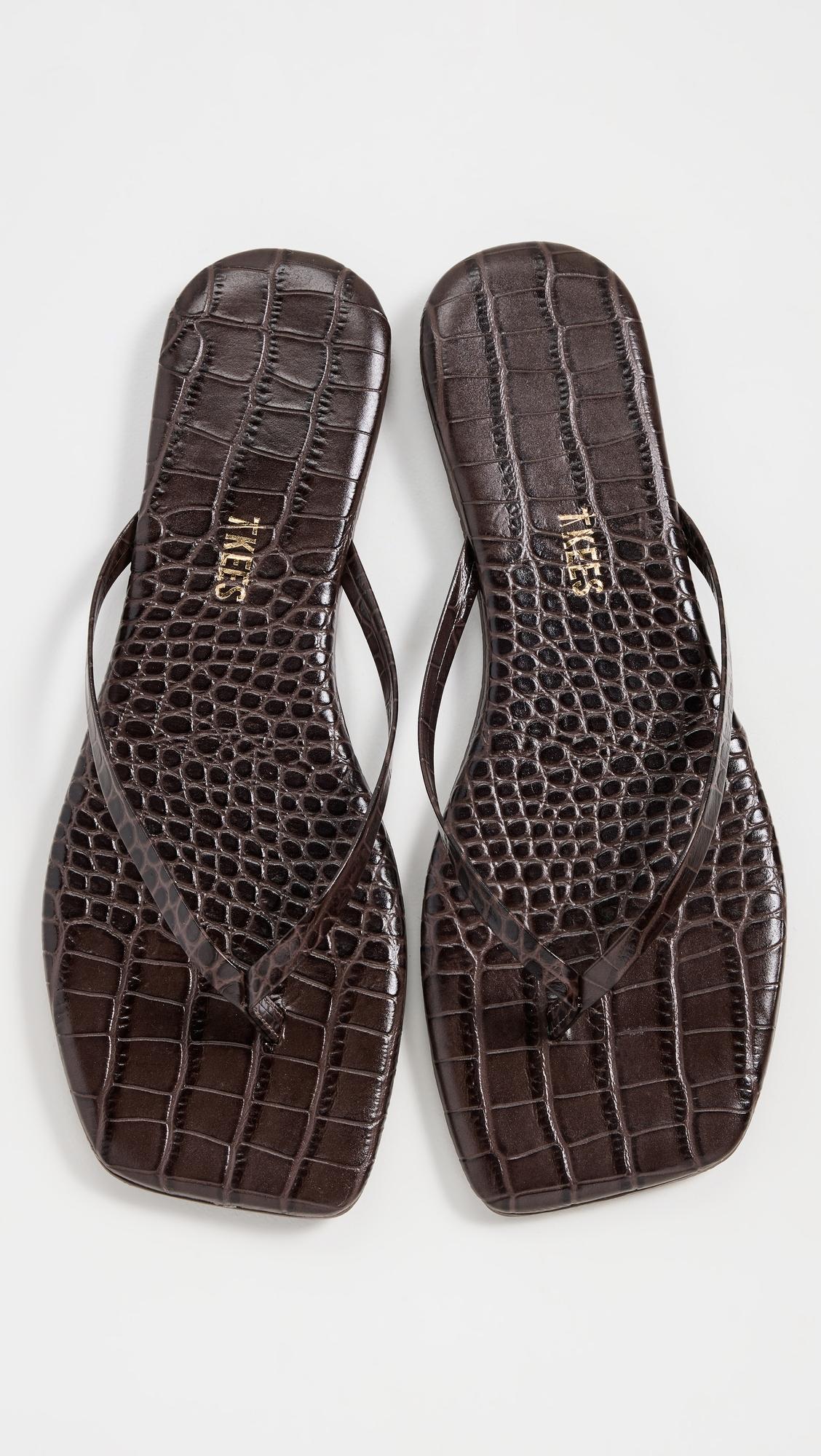 Square Toe Lily Flip Flops by TKEES