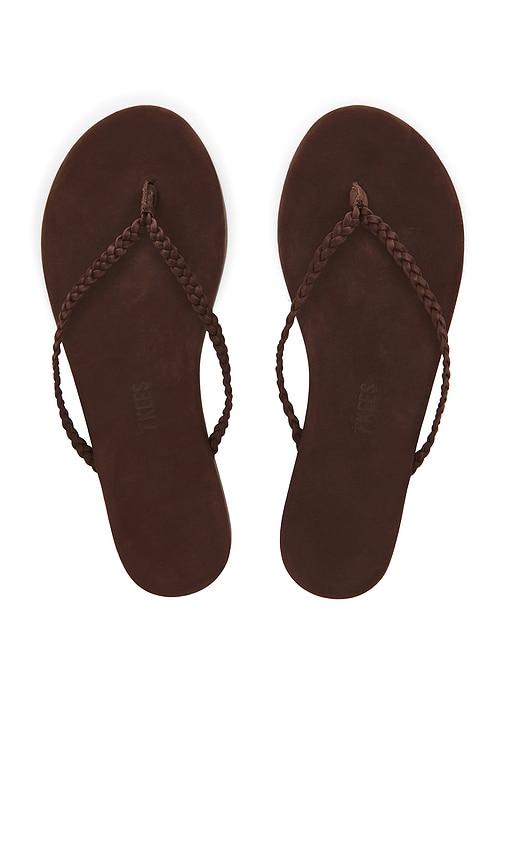 TKEES Lily Braid Sandal in Brown by TKEES