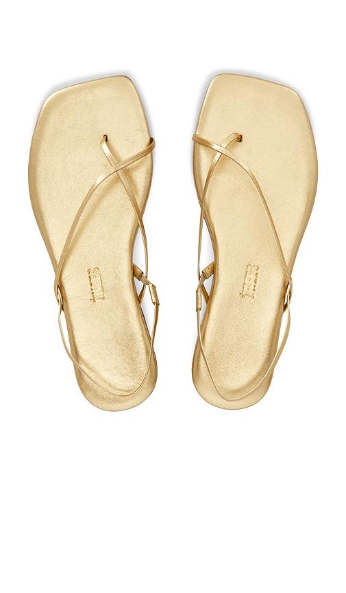 TKEES Millie Sandal in Metallic Gold by TKEES