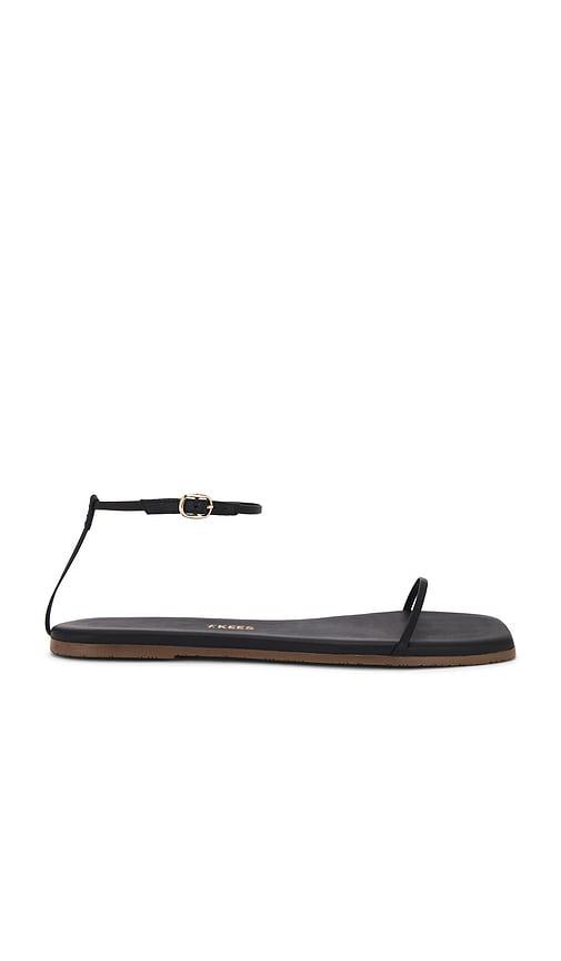TKEES Square Toe Twiggy Sandal in Black by TKEES