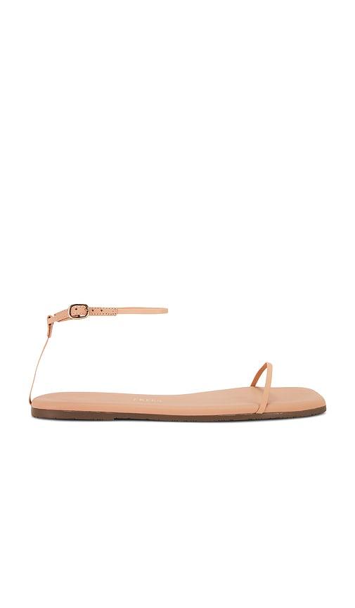 TKEES Square Toe Twiggy Sandal in Nude by TKEES