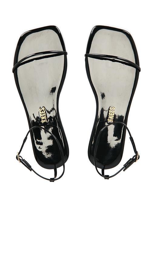 TKEES Twiggy Sandal in Black by TKEES