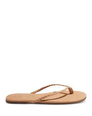 Women's Suede Thong Sandals by TKEES