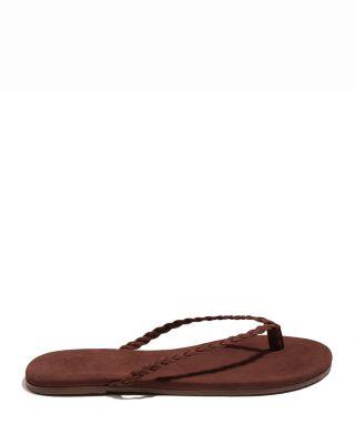 Women's Suede Thong Sandals by TKEES