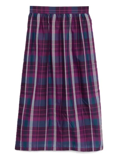 Sheer Checked skirt by TO B. BY AGNES B.
