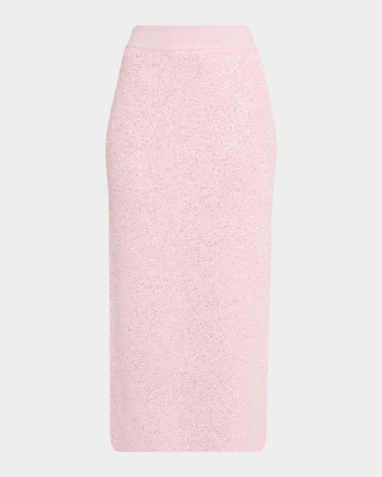 Alisha Sequined Midi Skirt by TOCCIN