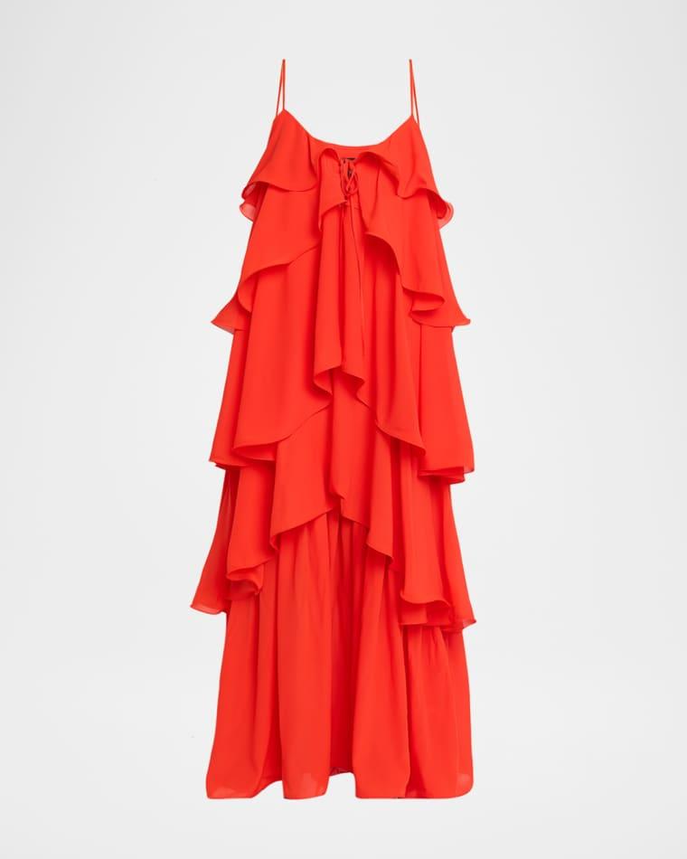 Augustina Tiered Maxi Dress by TOCCIN