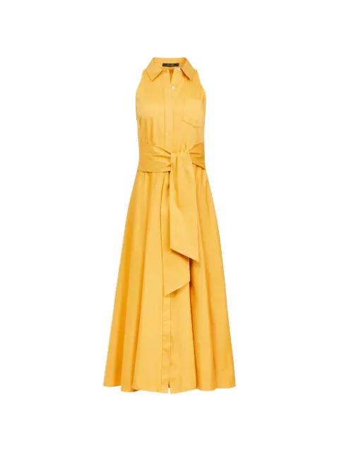 Chelsea tie-front shirt midi dress by TOCCIN