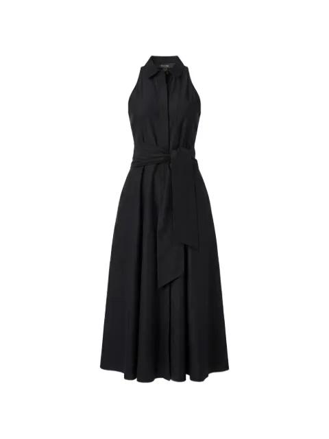 Chelsea  tie-front sleeveless shirt dress by TOCCIN