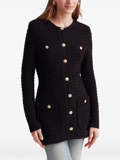 Constance button detail knit jacket by TOCCIN