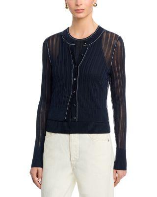 Crosby Cropped Cardigan Sweater by TOCCIN