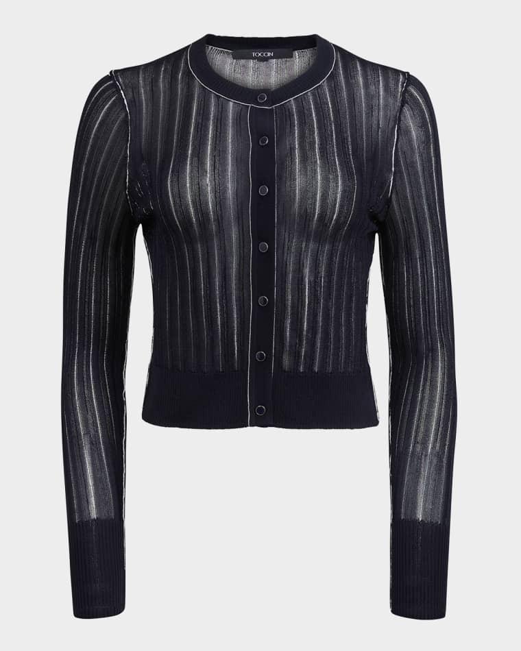 Crosby Cropped Cardigan by TOCCIN